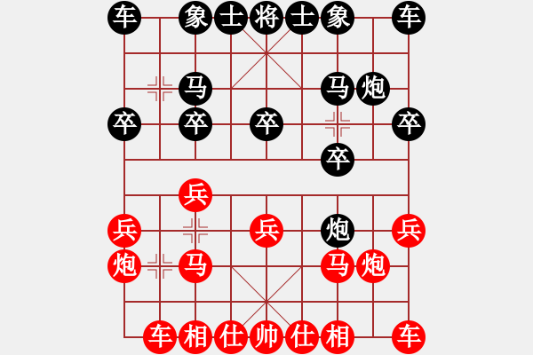象棋棋谱图片：王小健(先负)陈魁表.2023.12.09 - 步数：10 