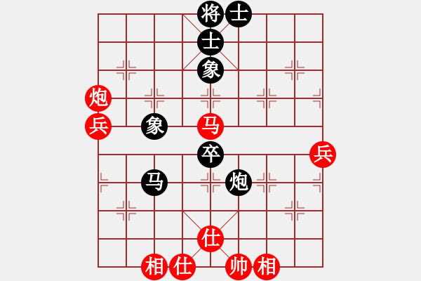 象棋棋譜圖片：2016職工賽4輪喬旭后和黃標(biāo) - 步數(shù)：60 