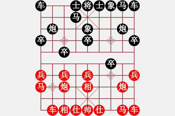 象棋棋譜圖片：飛象局對進(jìn)3卒2 - 步數(shù)：10 