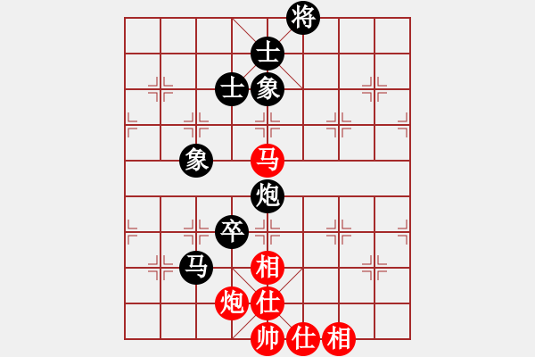 象棋棋谱图片：蒋川 先和 孟辰 - 步数：100 