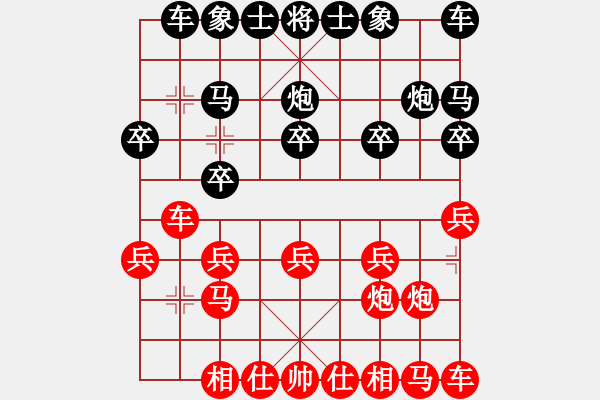 象棋棋譜圖片：盜用賬戶[紅] -VS- 小方_[黑] - 步數(shù)：10 