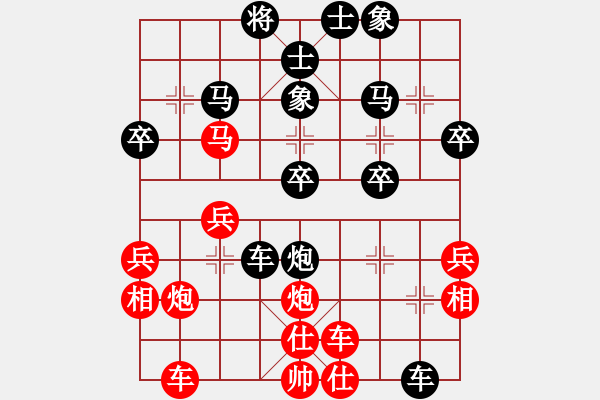 象棋棋譜圖片：gyf009912[紅先負(fù)] -VS- 贏一盤(pán)實(shí)在難[黑] 中炮右橫車(chē)對(duì)屏風(fēng)馬 紅左馬盤(pán)河 - 步數(shù)：30 