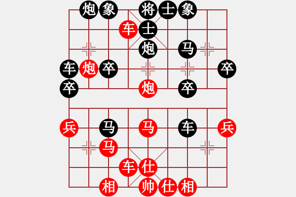 象棋棋譜圖片：J順過(guò)8車六進(jìn)七10炮八進(jìn)四 - 步數(shù)：30 