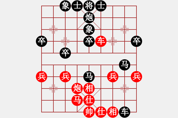 象棋棋譜圖片：sqzr(8級(jí))-負(fù)-beson(1段) - 步數(shù)：40 