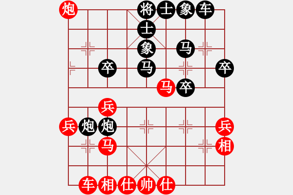 象棋棋譜圖片：星月玄清(天罡)-負(fù)-戰(zhàn)神九九(無(wú)極) - 步數(shù)：40 