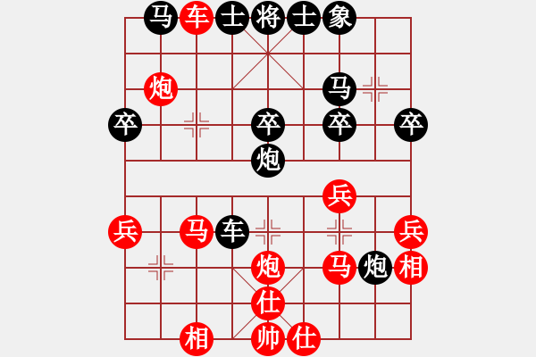 象棋棋譜圖片：吹水國(guó)紫衫龍帝[紅] -VS- 【奇門(mén)魔谷】刑警羅飛[黑] - 步數(shù)：40 