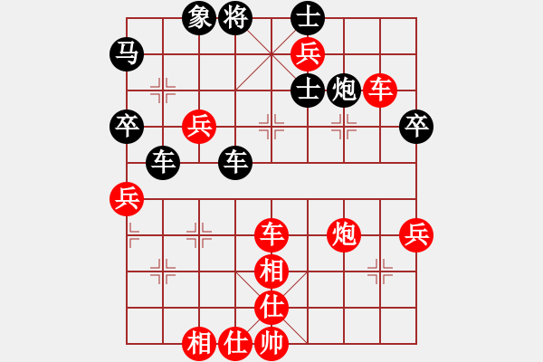 象棋棋譜圖片：中炮進(jìn)七兵對(duì)左三步虎騎河車轉(zhuǎn)列炮  紅進(jìn)中兵  蝴蝶瓦大會(huì)(3段)-勝-虎弟(3段) - 步數(shù)：59 