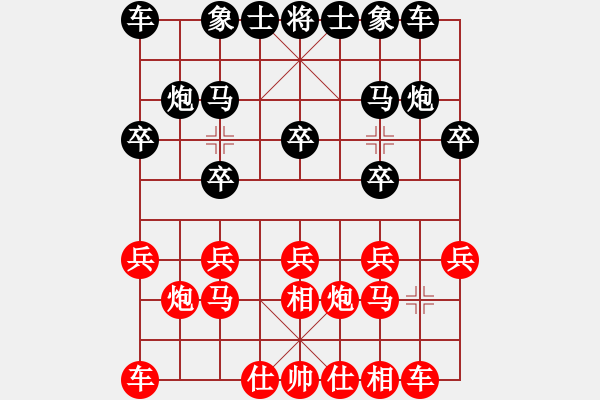 象棋棋譜圖片：百思不得棋解[575644877] -VS- 飛翔[1053837468] - 步數(shù)：10 