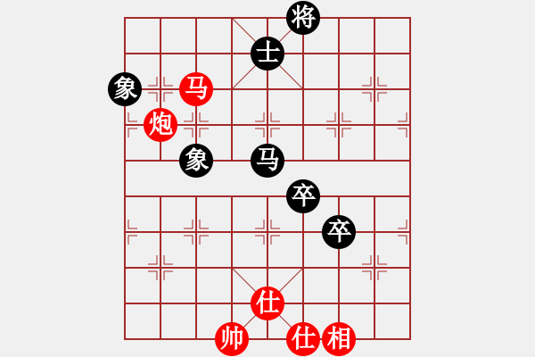 象棋棋譜圖片：當(dāng)時(shí)明月在(8段)-和-一個(gè)初學(xué)者(7段) - 步數(shù)：100 