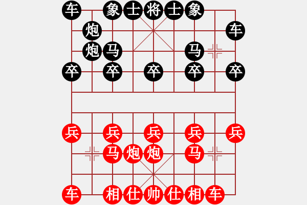 象棋棋谱图片：天石张(3段)-和-北安晓光(2段) - 步数：10 