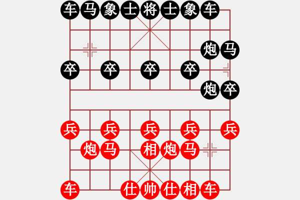 象棋棋譜圖片：智弈代表隊(duì) 呂建陸 勝 周至縣代表隊(duì) 蔡志敏 - 步數(shù)：10 