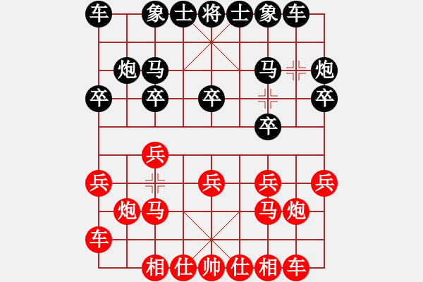 象棋棋譜圖片：940局 E00- 仙人指路-法正(1950) 先負(fù) 小蟲引擎23層(2731) - 步數(shù)：10 