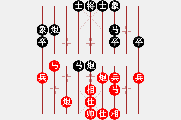 象棋棋谱图片：bbboy002(7级)-胜-尹显军(5段) - 步数：40 