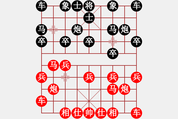 象棋棋譜圖片：一統(tǒng)江湖_獨孤求敗[2284217542] 勝 芳棋(純?nèi)讼缕?[893812128] - 步數(shù)：10 