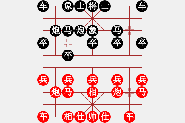 象棋棋譜圖片：司令(無極)-負-大地之王(天罡) - 步數(shù)：10 