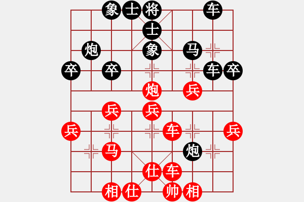 象棋棋譜圖片：中炮急進(jìn)中兵對屏風(fēng)馬(業(yè)五升業(yè)六評測對局)我先勝 - 步數(shù)：40 