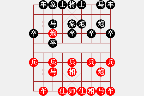 象棋棋譜圖片：良叔[紅] -VS- ★≈丿無(wú)雙灬[黑] - 步數(shù)：10 