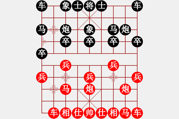 象棋棋譜圖片：第一輪 寧夏 萬令輝 先勝 寧夏 付軍 - 步數(shù)：10 