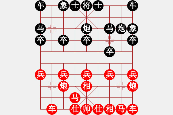 象棋棋譜圖片：9612局 A10-飛相局-旋九專雙核-菜鳥 紅先負(fù) 小蟲引擎24層 - 步數(shù)：10 