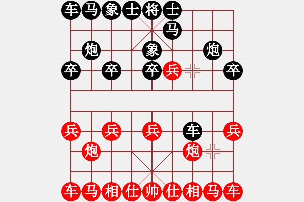 象棋棋譜圖片：五哥[1535372328] -VS- 東萍象棋網(wǎng)[88081492] - 步數(shù)：10 