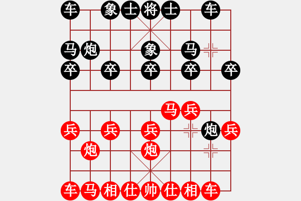 象棋棋譜圖片：葬心紅勝笑看風云2046【中炮對左炮封車】 - 步數(shù)：10 