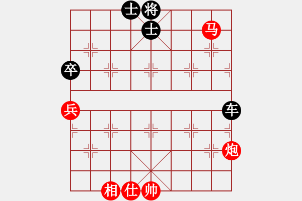 象棋棋譜圖片：馬炮兵單士相巧勝車卒雙士 - 步數(shù)：0 