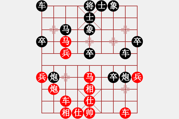 象棋棋譜圖片：恐龍園傳奇(天罡)-勝-快棋魔王(天罡) - 步數(shù)：30 