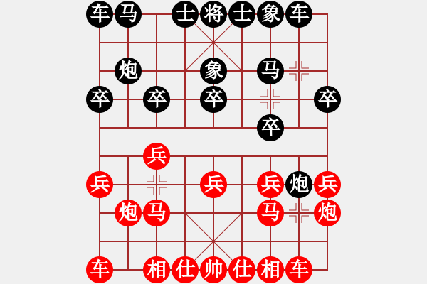 象棋棋譜圖片：yitiansai(9星)-和-剪刀(9星) - 步數(shù)：10 