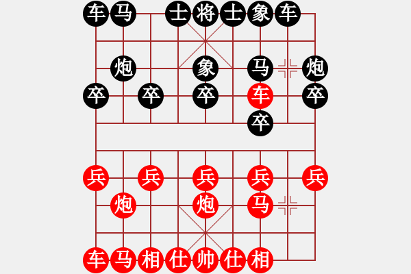 象棋棋譜圖片：第一盤 - 步數(shù)：10 