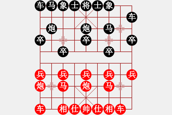 象棋棋譜圖片：順炮局(業(yè)五升業(yè)六評(píng)測(cè)對(duì)局)我先勝 - 步數(shù)：10 