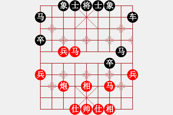 象棋棋譜圖片：瀟灑哥陳刀仔[紅] -VS- 熱血盟●溫柔一刀[黑] - 步數(shù)：40 