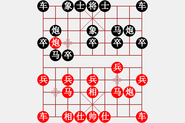 象棋棋譜圖片：象棋旋風(fēng) 先勝 象棋名手 - 步數(shù)：10 