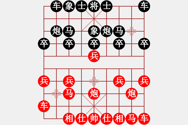 象棋棋譜圖片：橫才俊儒[紅] -VS- 飛翔[黑] - 步數(shù)：10 