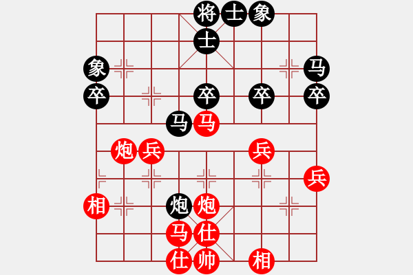 象棋棋譜圖片：品棋魔術(shù)師(無上)-勝-liuguang(2級) - 步數(shù)：40 