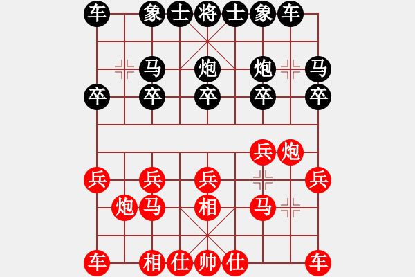 象棋棋譜圖片：醉棋兒[黑] -VS- 妞妞[紅] - 步數：10 