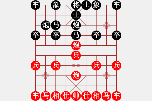 象棋棋譜圖片：中國人[646328635] -VS- 橫才俊儒[292832991] - 步數(shù)：10 