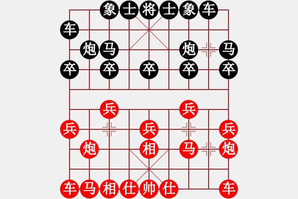 象棋棋譜圖片：(☆_☆)帥哥[2505044828] -VS- 嘴角揚(yáng)揚(yáng)[50129759] - 步數(shù)：10 