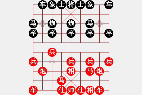 象棋棋譜圖片：水調(diào)歌頭哥哥紅負(fù)葬心【仙人指路飛相對(duì)卒底炮】 - 步數(shù)：10 