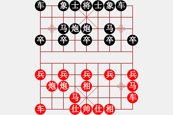 象棋棋譜圖片：09-08-09 東邪[1034]-勝-qinhuaixin[967] - 步數(shù)：10 