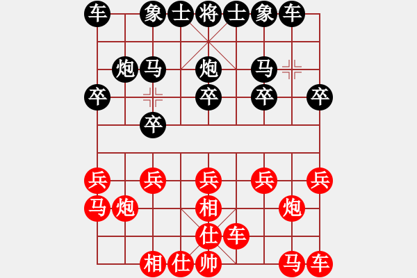 象棋棋譜圖片：龍場劍客一(6段)-負-初學者之一(9段) - 步數(shù)：10 