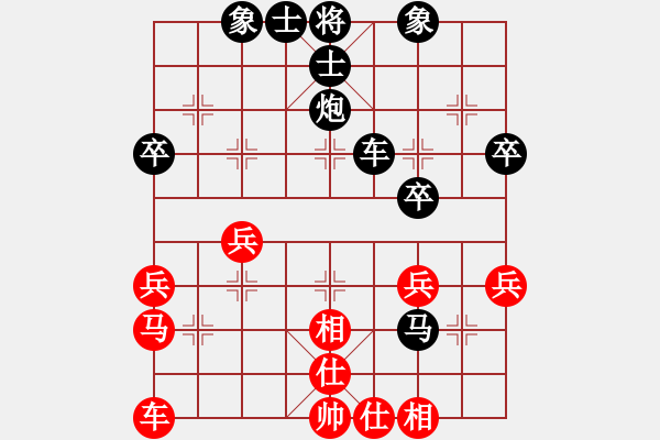 象棋棋譜圖片：野瘋牛[363789828] -VS- 棋友-魚鳥[575644877] - 步數(shù)：40 