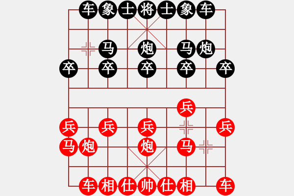 象棋棋谱图片：王文君 先和 许明龙 - 步数：10 