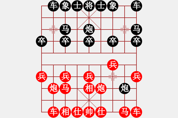 象棋棋譜圖片：應士角炮19113003ymx先負.xqf - 步數：10 