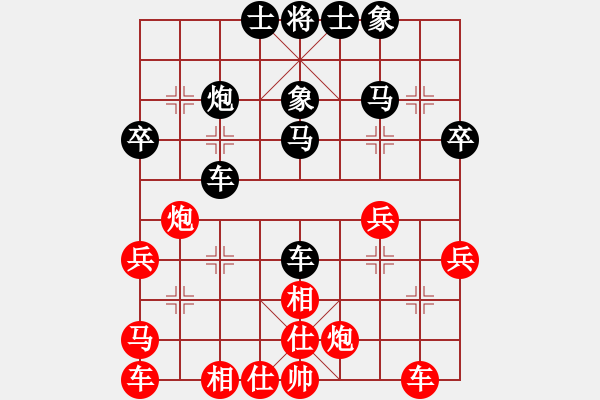 象棋棋谱图片：第13局红右马盘河对黑车4进7占下二路（二） - 步数：36 