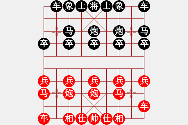 象棋棋譜圖片：上善若水[1695327212] -VS- 乞丐在唱歌[1429497926] - 步數(shù)：10 