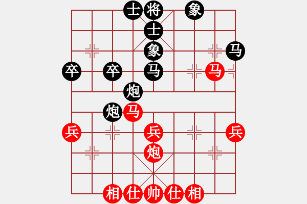 象棋棋譜圖片：紫薇花對紫微郎 勝 雨中客人 - 步數(shù)：40 