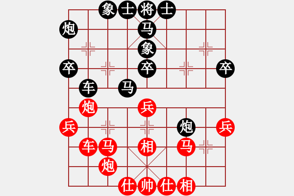 象棋棋譜圖片：樂清 張彬騰 VS 龍灣 張輝 - 步數(shù)：40 