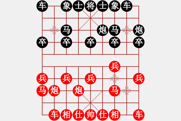 象棋棋谱图片：tuyettrang(3段)-和-严老五(4段) - 步数：10 