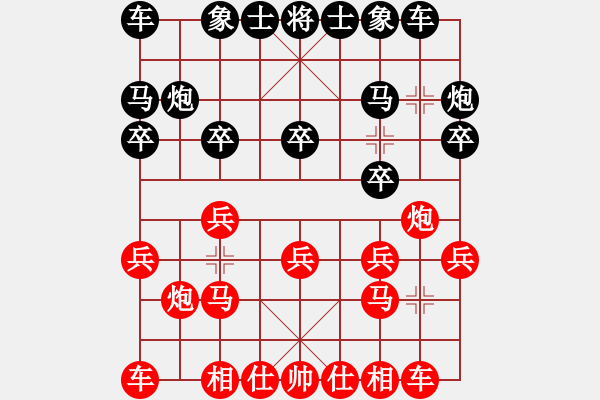 象棋棋譜圖片：冰源流逝-醬油吃果子 - 步數(shù)：10 