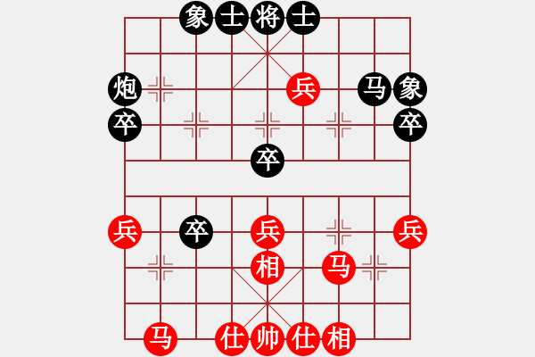 象棋棋譜圖片：水上漂(8級)-負-樊城牛杰(3段) - 步數(shù)：40 